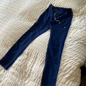 Figs Navy Yola skinny scrub pant